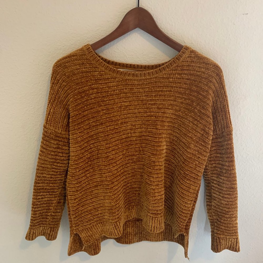 Chenille Mustard Sweater